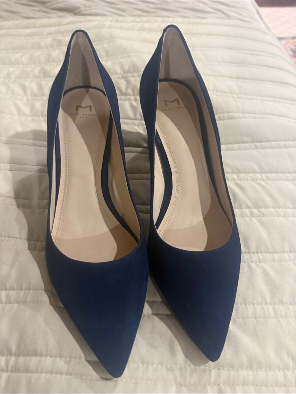 Marc Fisher Deep Navy Pointed Toe Pumps